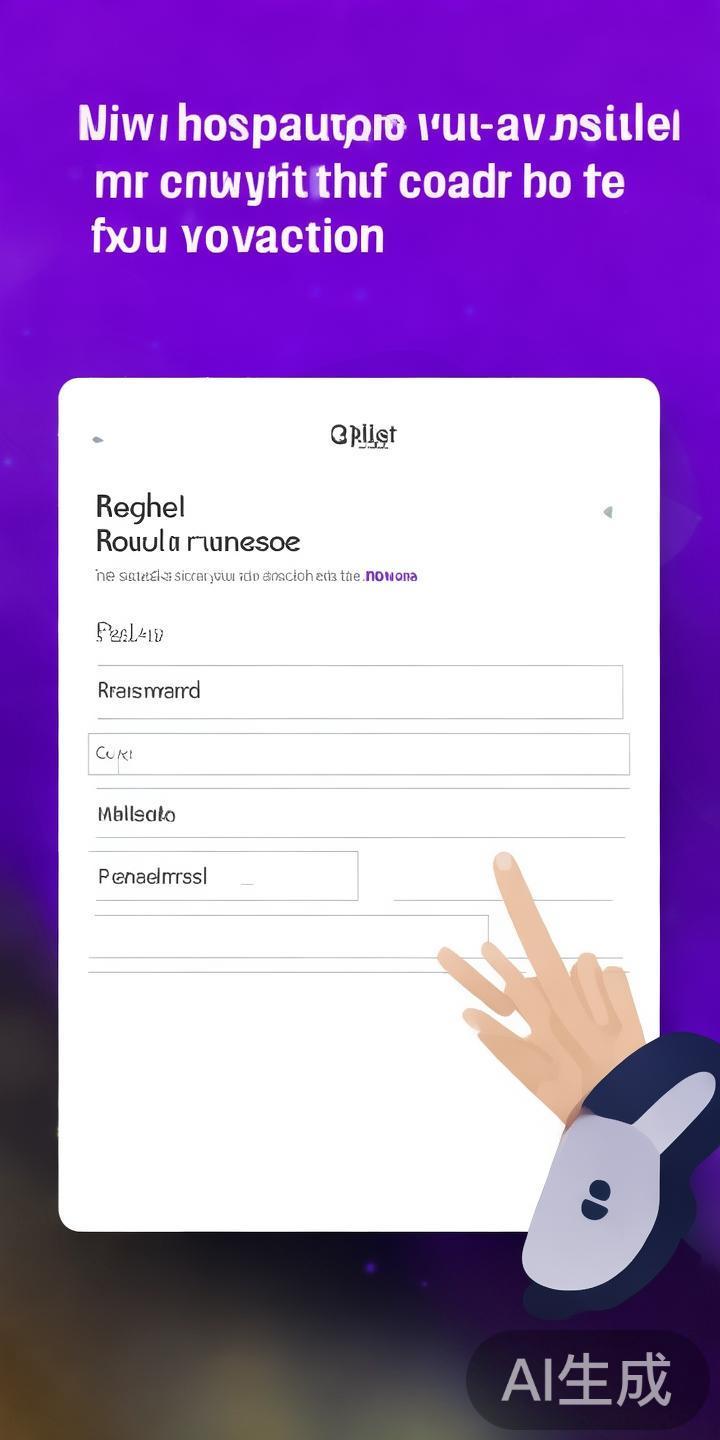 打开应用后，点击首页的“注册”按钮。页面会引导您填
